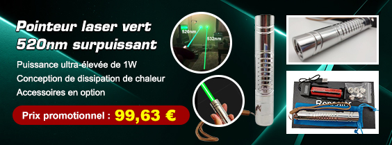 Pointeur laser vert super puissant