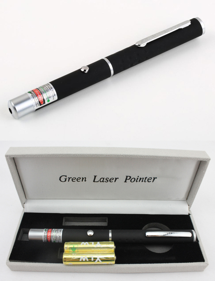 Stylo laser vert 10mW pas cher avec piles