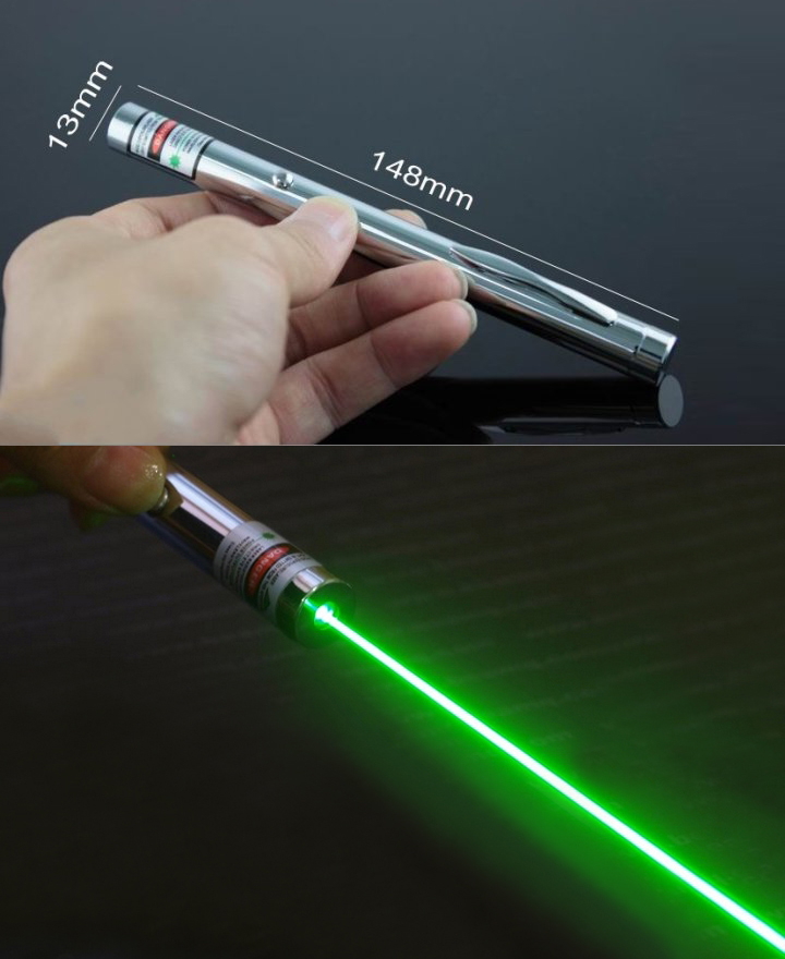Stylo Pointeur Laser Vert Puissant Faisceau Etoile 1mw - 532 nm
