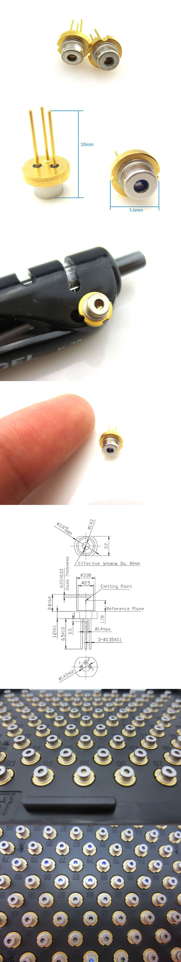 Diode laser UV 395 nm