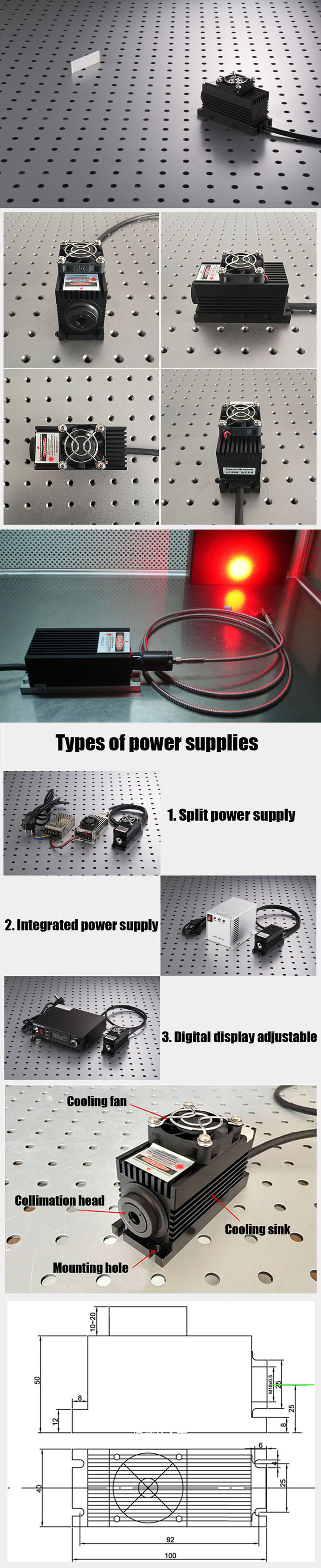 Module laser infrarouge 1064nm 1085nm