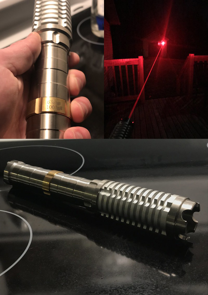 Pointeur laser rouge 1W le plus puissant du monde