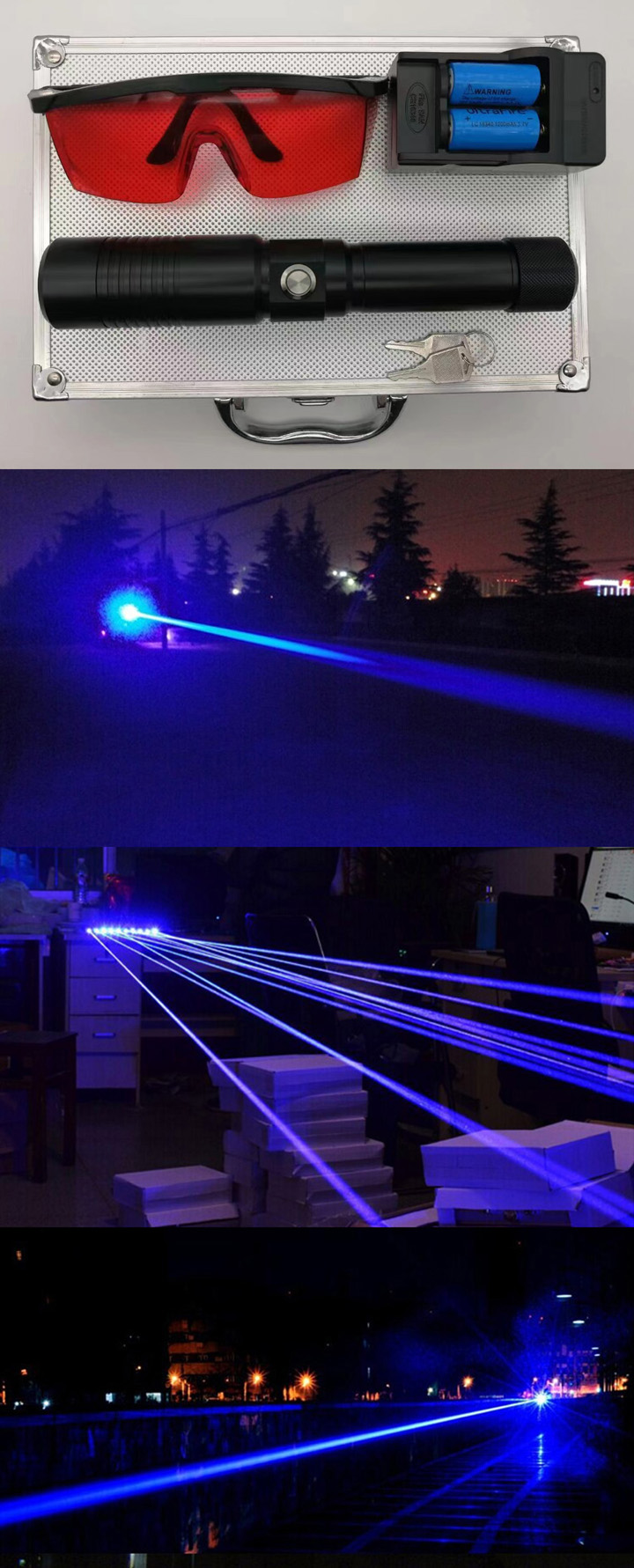 Pointeur laser bleu haute puissance