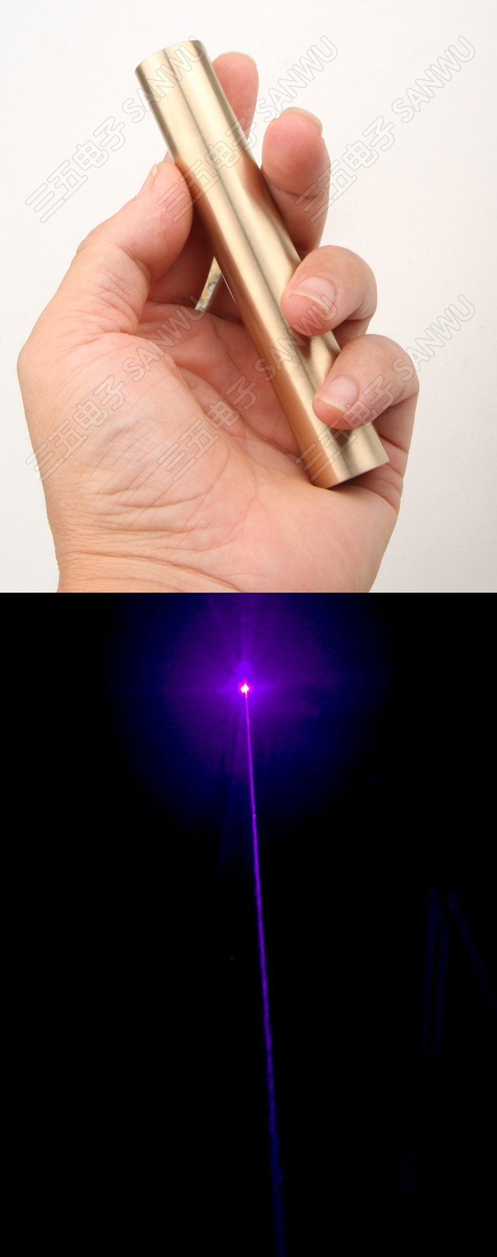 Pointeur laser violet petit et puissant